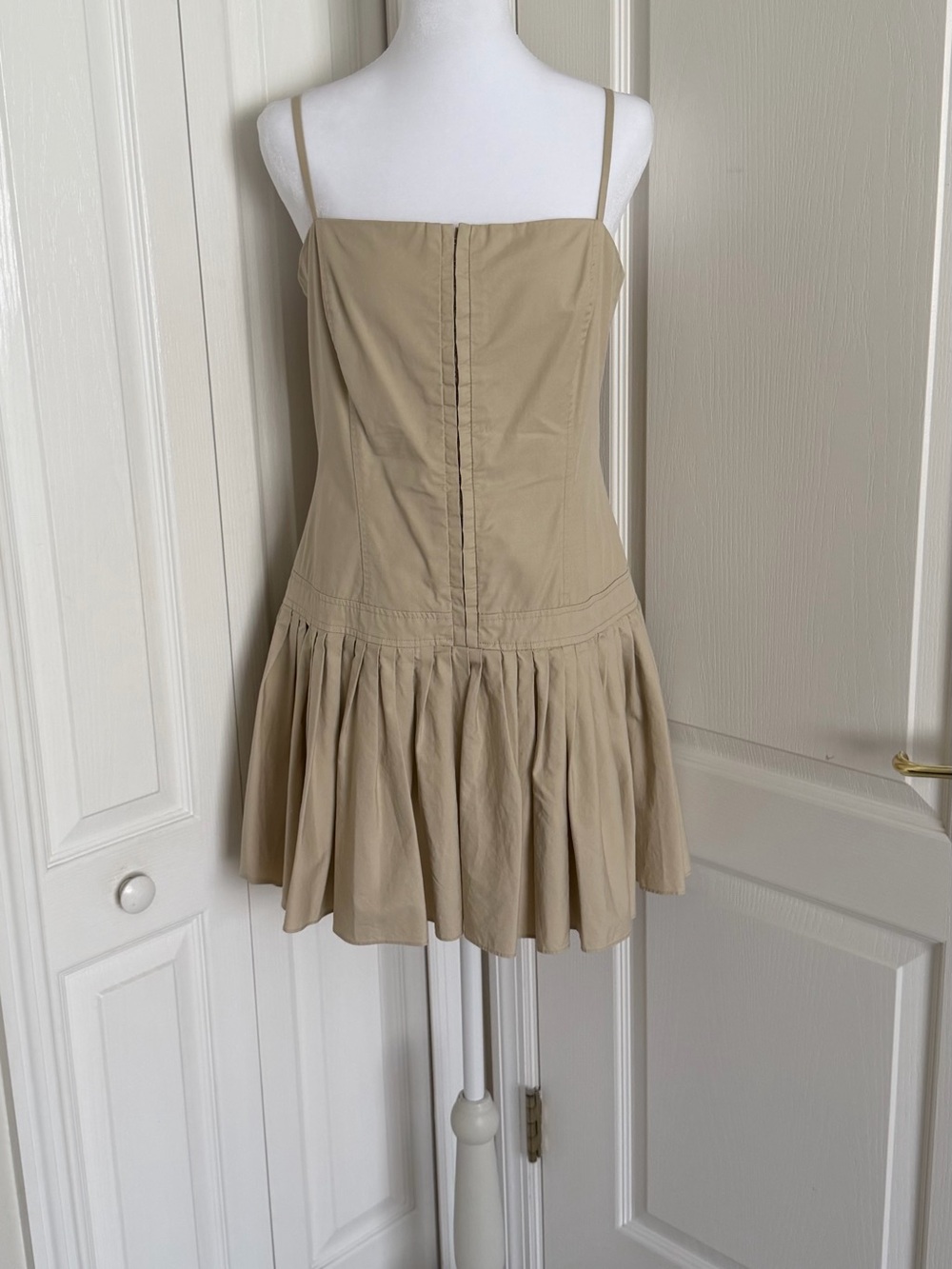 Mare Mare Spaghetti Strap Mini Dress in Tan by Anthropologie